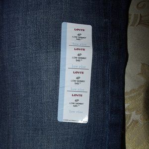 Levis Petite Low Skinny 545 Size 4P New With Tags